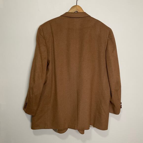 Vintage beautiful Lanvin Paris Camel Hair Single Breast Two Button Blazer Tan 52 - Picture 2 of 11